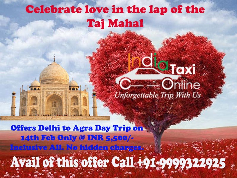 Celebrate Valentines Day in The Taj Mahal